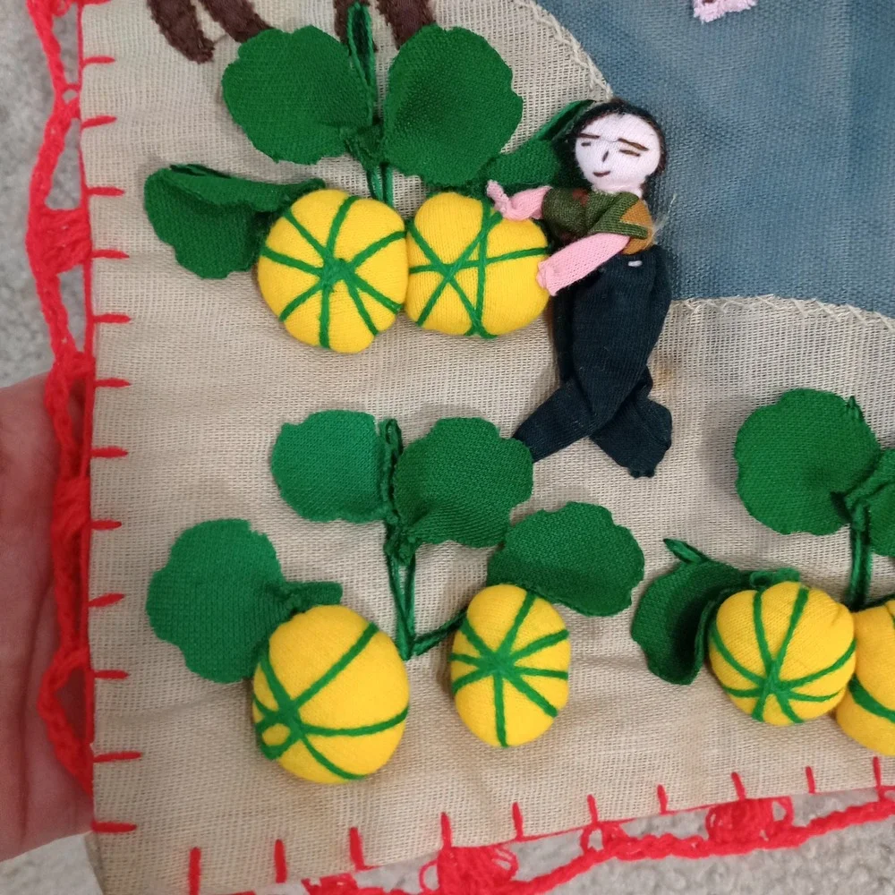 Peruvian Arpillera 3D Applique‎ Folk Art 19